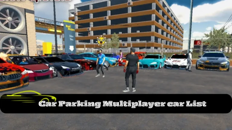 car parking multiplayer car list